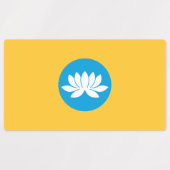 Vlag van Kalmukkië Labels (Design 1)