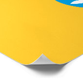 Vlag van Kalmukkië Poster (Hoek)