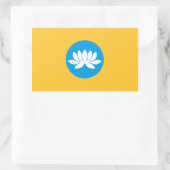 Vlag van Kalmukkië Rechthoekige Sticker (Tas)
