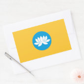 Vlag van Kalmukkië Rechthoekige Sticker (Envelop)