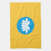 Vlag van Kalmukkië Theedoek (Verticaal)