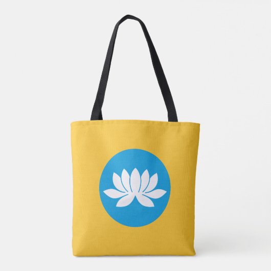 Vlag van Kalmukkië Tote Bag (Achterkant)