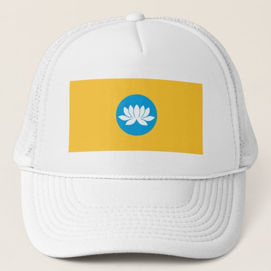 Vlag van Kalmukkië Trucker Pet (Voorkant)