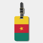 Vlag van Kameroen Bagagelabel (Voorkant verticaal)
