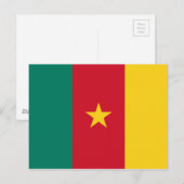 Vlag van Kameroen Briefkaart (Voorkant / Achterkant)