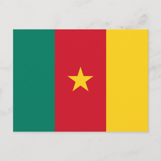 Vlag van Kameroen Briefkaart (Voorkant)