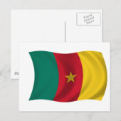 Vlag van Kameroen Briefkaart (Voorkant / Achterkant)