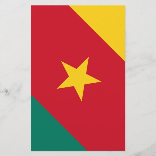 Vlag van Kameroen Briefpapier (Voorkant)