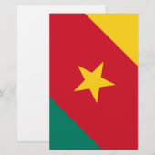 Vlag van Kameroen Briefpapier (Voorkant / Achterkant)