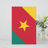 Vlag van Kameroen Briefpapier (Staand voorkant)