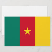 Vlag van Kameroen Briefpapier (Voorkant / Achterkant)
