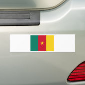 Vlag van Kameroen Bumpersticker (Op auto)