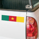 Vlag van Kameroen Bumpersticker (Op Truck)