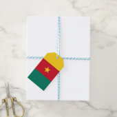 Vlag van Kameroen Cadeaulabel (Met Touw)