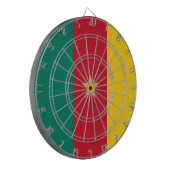 Vlag van Kameroen Dartbord (Voorkant Links)