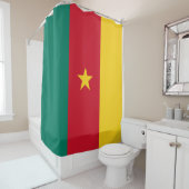 Vlag van Kameroen Douchegordijn (In situ)