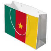 Vlag van Kameroen Groot Cadeauzakje (Achterkant Gekanteld)