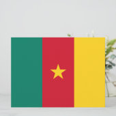 Vlag van Kameroen Kaart (Staand voorkant)