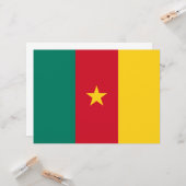 Vlag van Kameroen Kaart (Voorkant / Achterkant in situ)