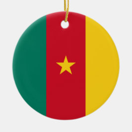 Vlag van Kameroen Keramisch Ornament