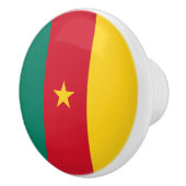 Vlag van Kameroen Keramische Knop (Rechts)