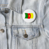 Vlag van Kameroen knop Ronde Button 5,7 Cm (In situ)