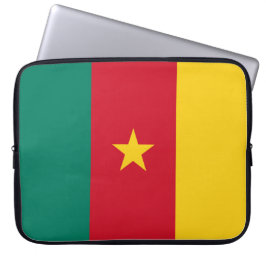 Vlag van Kameroen Laptop Sleeve