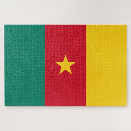 Vlag van Kameroen Legpuzzel (Horizontaal)