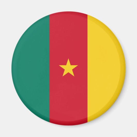 Vlag van Kameroen Magneet (Voorkant)