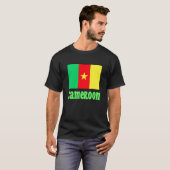 Vlag van Kameroen met tekst T-shirt (Voorkant volledig)