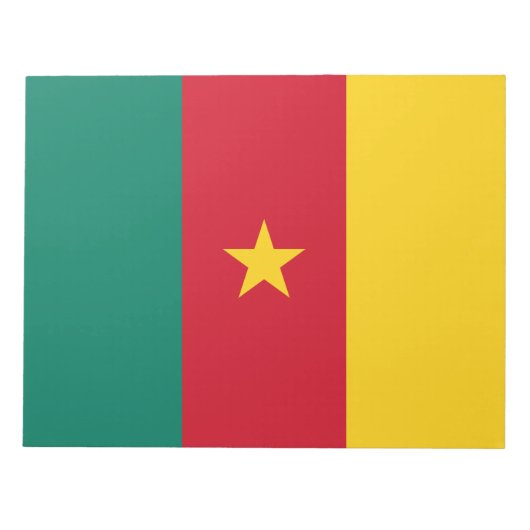 Vlag van Kameroen Notitieblok (Voorkant)