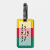 Vlag van Kameroen Persoonlijke Makkelijke identite Bagagelabel (Achterkant verticaal)