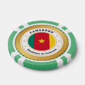 Vlag van Kameroen Poker Chips (Enkel)