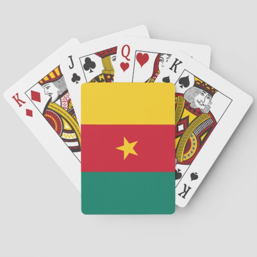 Vlag van Kameroen Pokerkaarten (Achterkant)