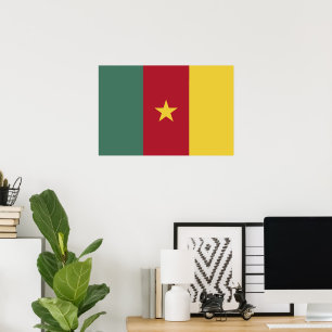 Vlag van Kameroen Poster
