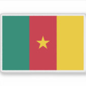 Vlag van Kameroen Sticker (Voorkant)