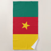 Vlag van Kameroen Strandlaken (Voorkant)