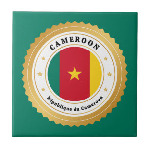 Vlag van Kameroen Tegeltje