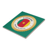 Vlag van Kameroen Tegeltje (Zijkant)