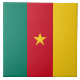 Vlag van Kameroen Tegeltje