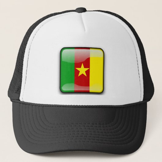 Vlag van Kameroen Trucker Pet (Voorkant)