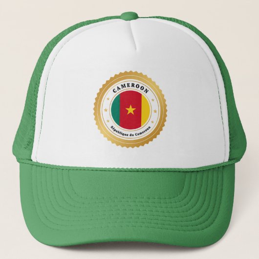 Vlag van Kameroen Trucker Pet (Voorkant)