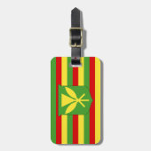 Vlag van Kanaka Maoli - Hawaïaanse vlag Bagagelabel (Voorkant verticaal)