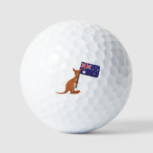 vlag van kangaroo australia golfballen (Voorkant)