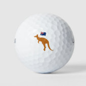 vlag van kangaroo australia golfballen (Voorkant)