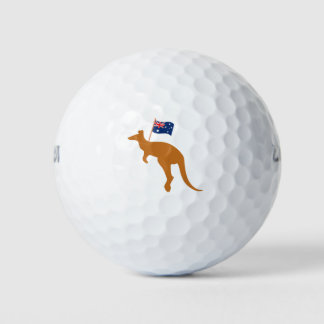 vlag van kangaroo australia golfballen