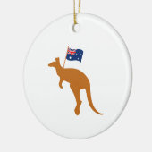 vlag van kangaroo australia keramisch ornament (Links)