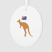 vlag van kangaroo australia ornament (voorkant)