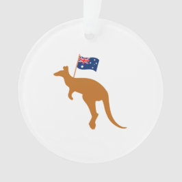vlag van kangaroo australia ornament