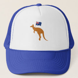 vlag van kangaroo australia trucker pet